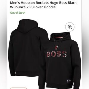 Hugo Boss x Houston Rockets Black Men's Hoodie